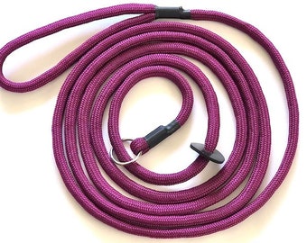 3 Metre Long Slip lead for dogs 9mm double braid soft but strong, Handmade in the UK.