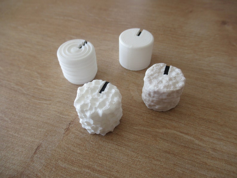 Guitar Pedal Knobs White 3d Printed Knobs Etsy