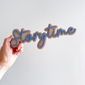 Wooden Storytime sign