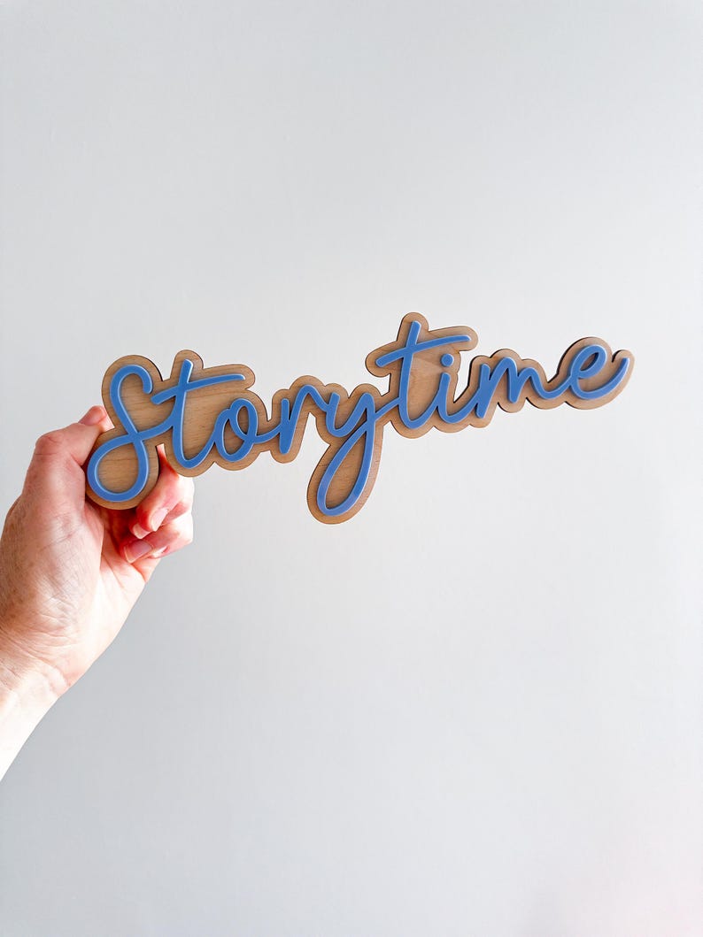 Wooden Storytime sign