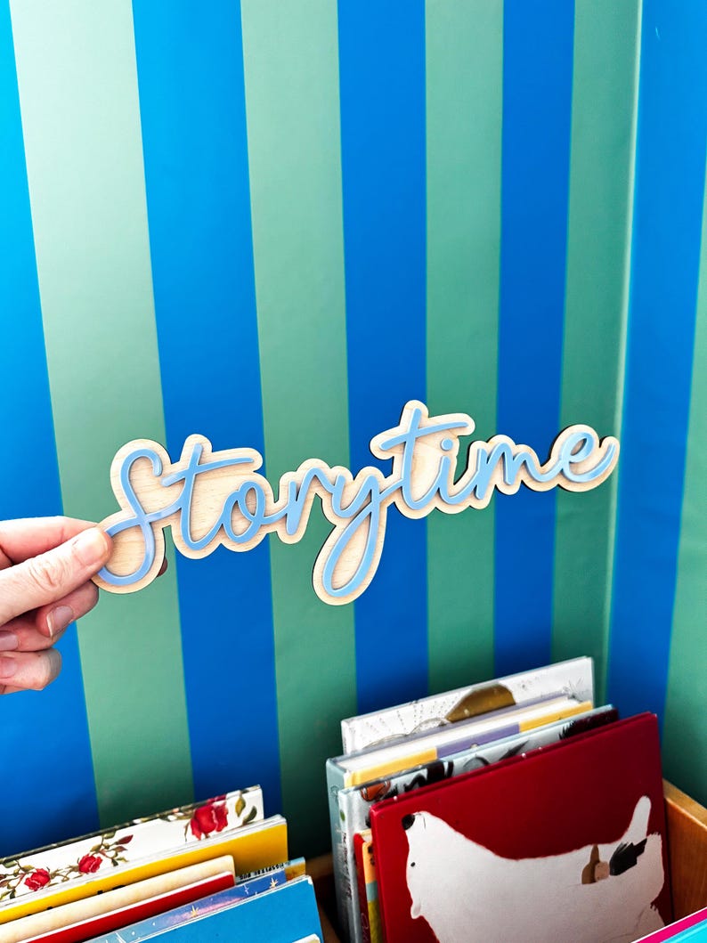 Storytime sign for Kids Reading Corner