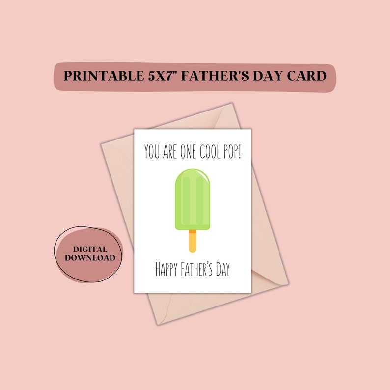 Father's Day Card Printable | Printable Father's Day Card | Last Minute ...
