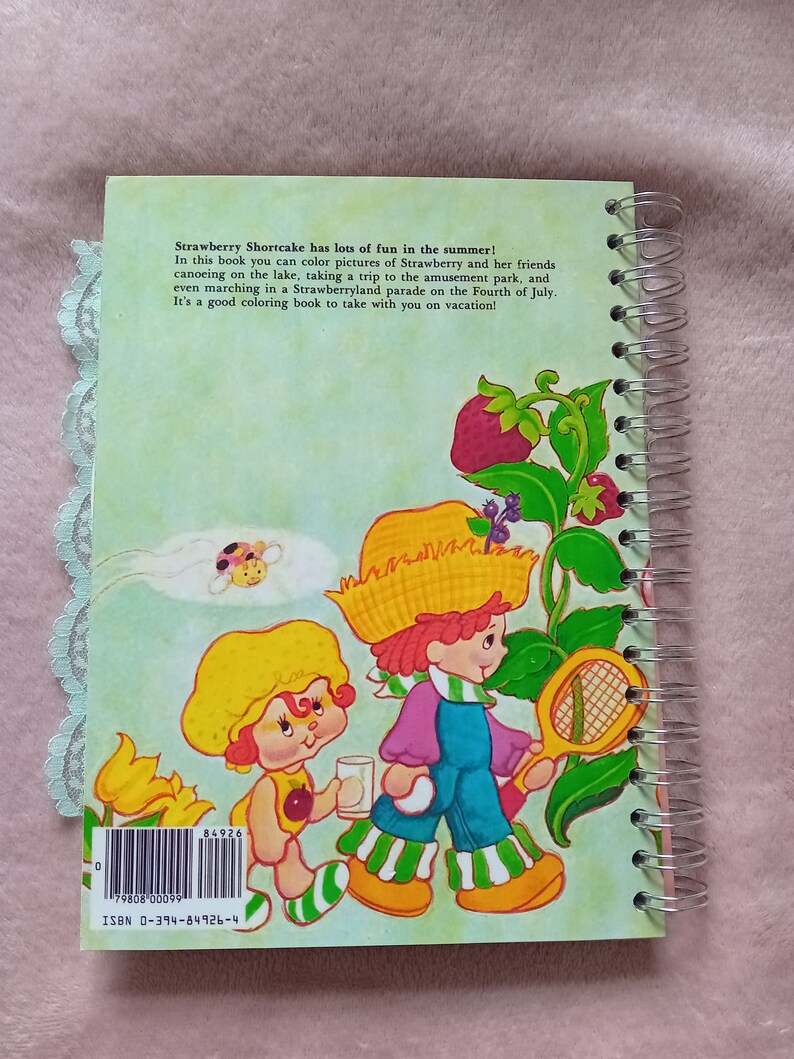 LARGE STRAWBERRY SHORTCAKE Journal Junk Journal 80s 90s Paper Pack