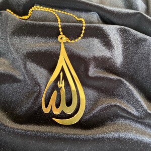 Allah car hanging rearview mirror stainless steel car hanging decor. Islamic Car Hung, Luxury Car Accessories, Eid Gift for Muslims