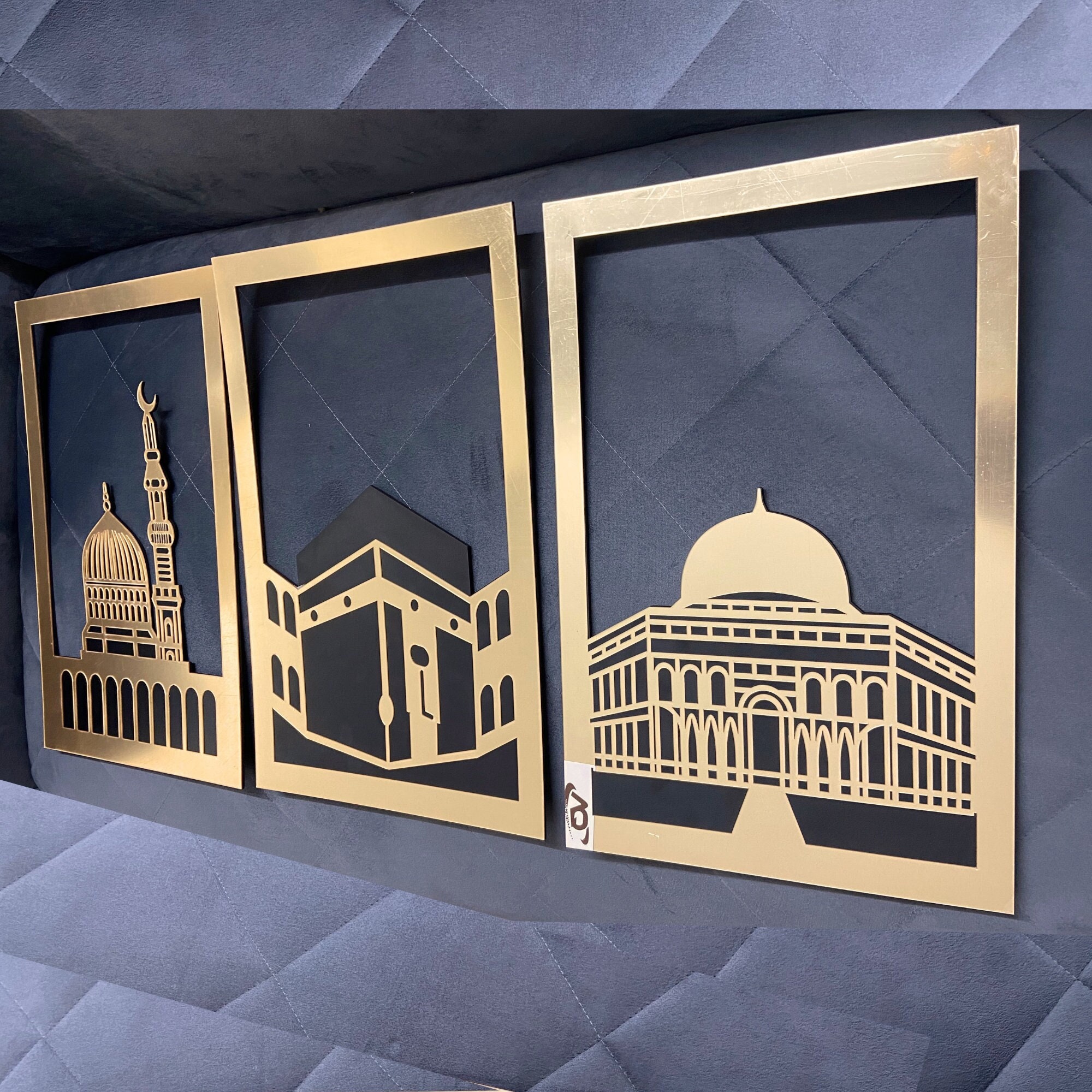 iwa concept Masjid Al Aqsa, Kaaba and Masjid An-Nabawi