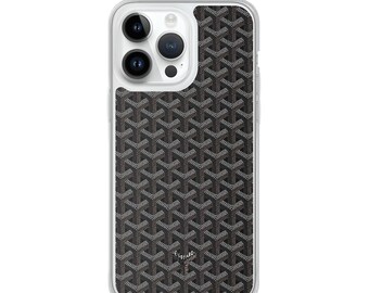 Leather Goyard Phone Case - Etsy