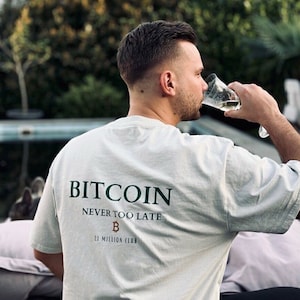 Bitcoin Oversized T-Shirt – 21 MILLION CLUB T-Shirt für BTC-Fans | Lockerer Fit & starkes Bitcoin Statement #Bitcointshirt