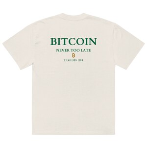 21 MILLION CLUB OVERSIZED T-Shirt das super coole Bitcoin 21 m Club t Shirt in premium Qualität in zwei verschiedenen Farben btc Mode für jeden