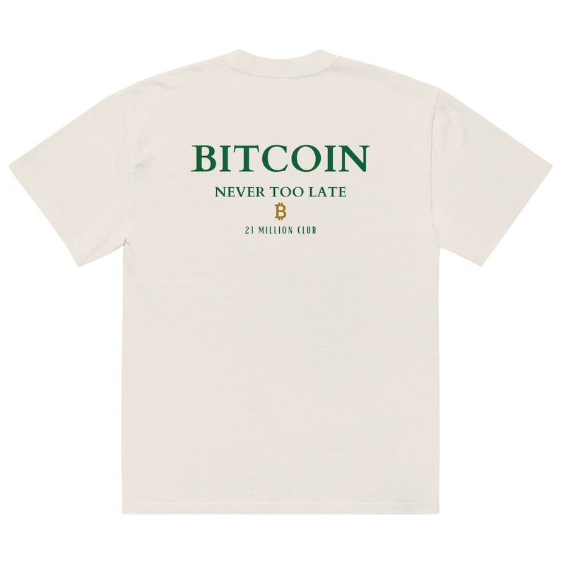 21 MILLION CLUB OVERSIZED T-Shirt das super coole Bitcoin 21 m Club t Shirt in premium Qualität in zwei verschiedenen Farben btc Mode für jeden