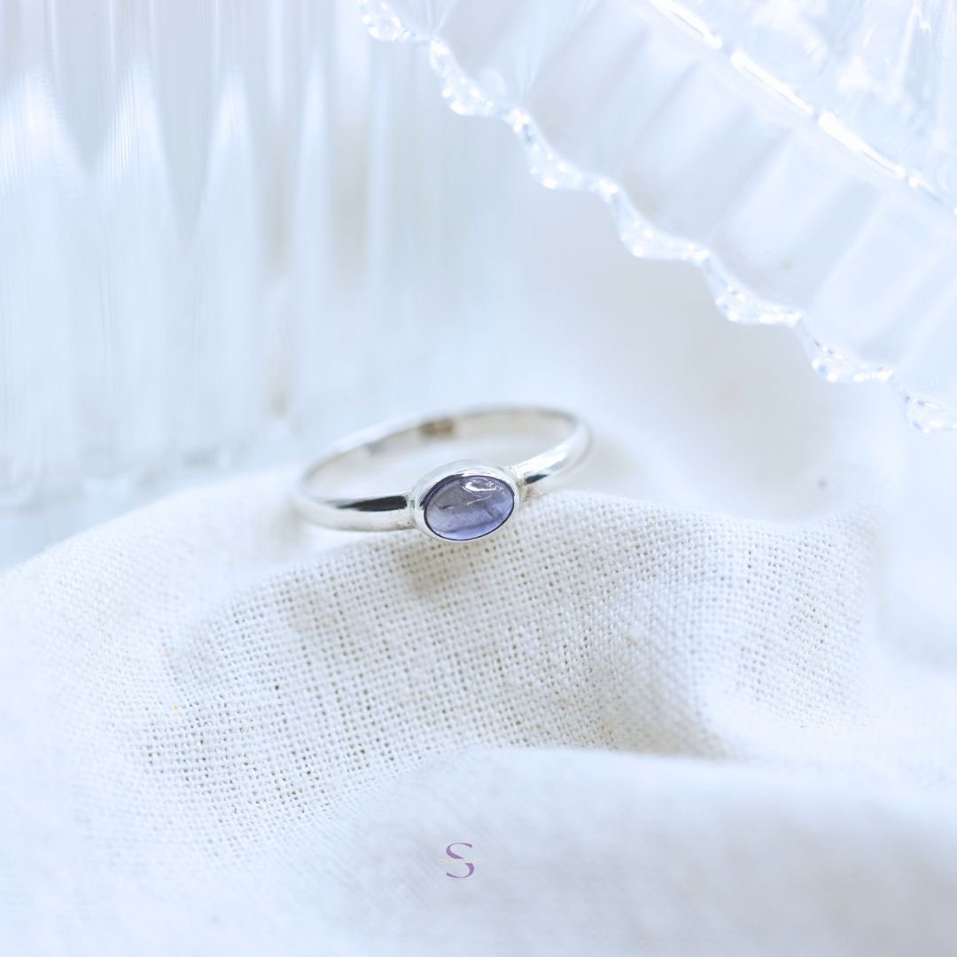 Bali Handmade Jewelry Iolite Ring 925 Silver Etsy