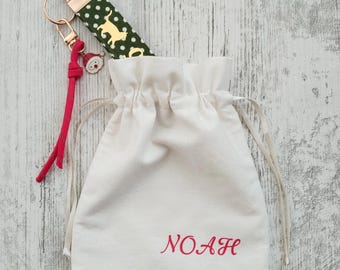 Bolsa de regalo de algodón personalizada de doble capa: bolsa de tela reutilizable
