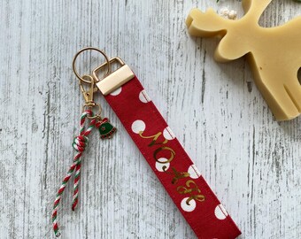 Llavero navideño personalizado – Regalo perfecto para la bota de Papá Noel – Llavero con nombre personalizado