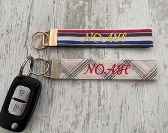 Llavero de tela personalizado – Llavero de algodón hecho a mano, adorno para bolso