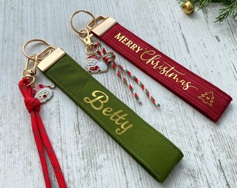 Llavero navideño personalizado – Regalo navideño hecho a mano – Ideal para rellenar la bota de Papá Noel