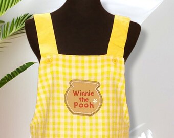 Vintage Winnie The Pooh  Pinafore Apron With Pockets