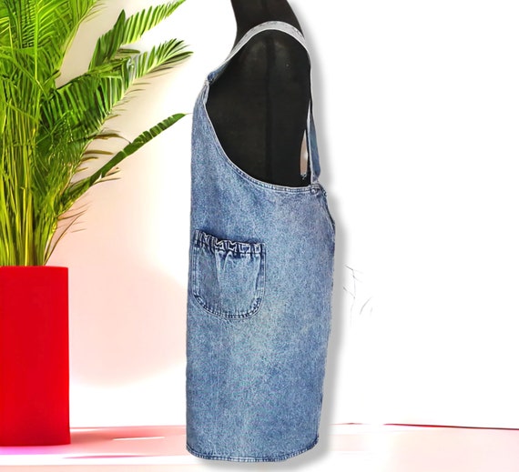 Vintage Denim Crossback Apron Acid Wash 90's Japanese - Etsy