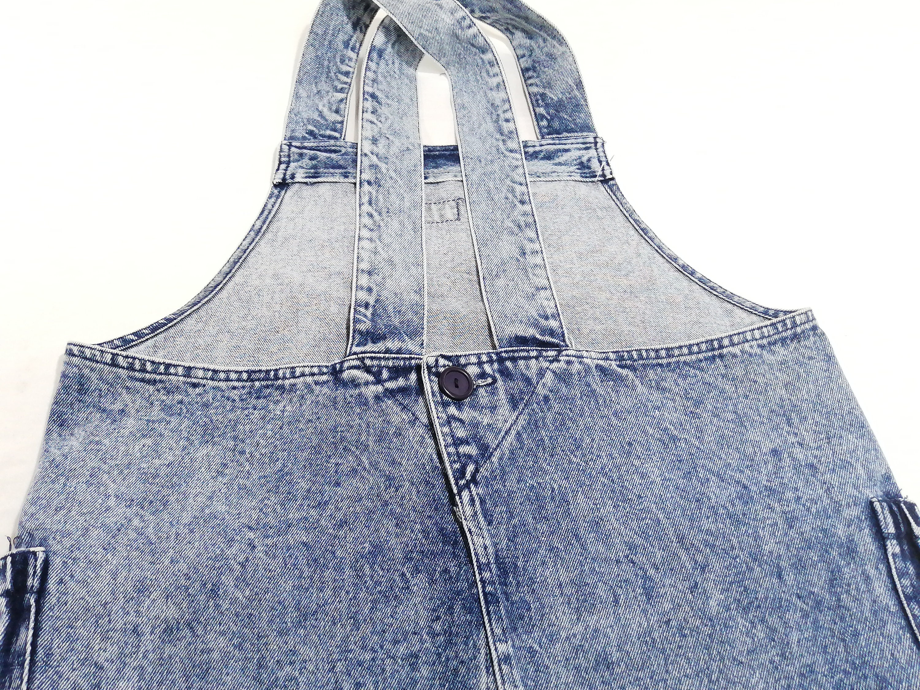 Vintage Denim Crossback Apron Acid Wash 90's Japanese - Etsy