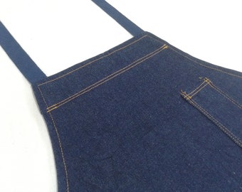 Vintage Denim Apron 90's Japanese With Pockets - Etsy