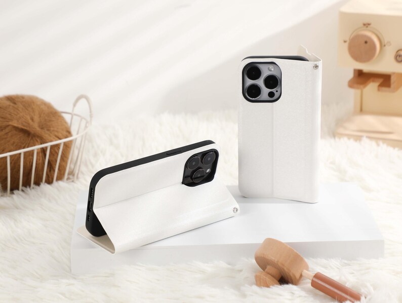 Personalized Wallet Phone Case, Custom Plaid Checker Art Flip iPhone