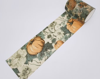Cinta washi de calabaza / Cinta washi de Halloween Juego de cintas washi de otoño / Lote ancho de cintas washi para álbumes de recortes, diario del tarot, cuaderno de viaje