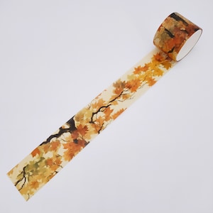 Washi-tape met esdoornblad | Halloween Washi Tape Herfst Washi Tape Herfst Bos Washi Tape Veel voor Scrapbooking Dankbaarheid Journal Fitness Journal