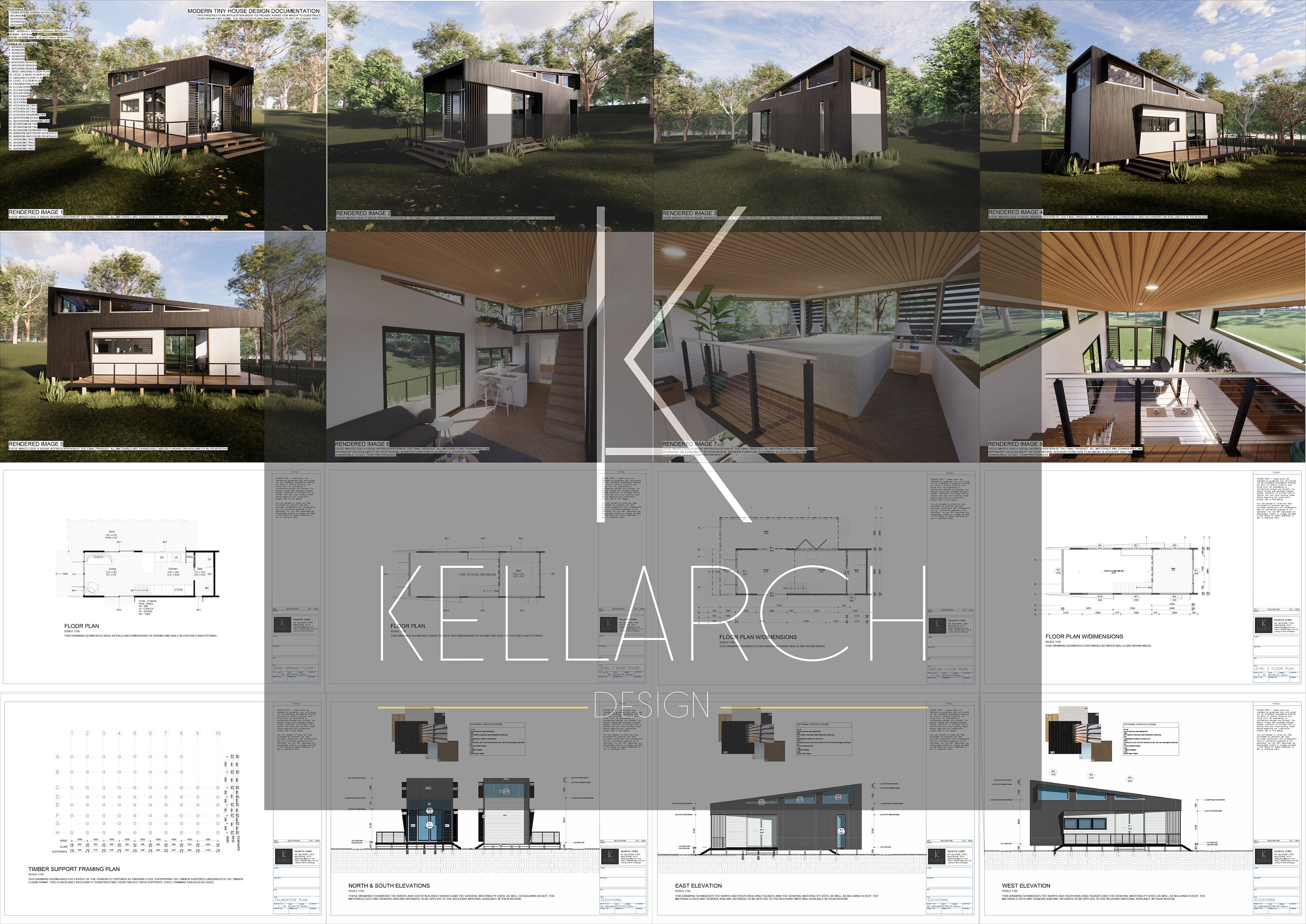 Tiny House Design 9.5m X 3.0m Modular House Small House Etsy UK