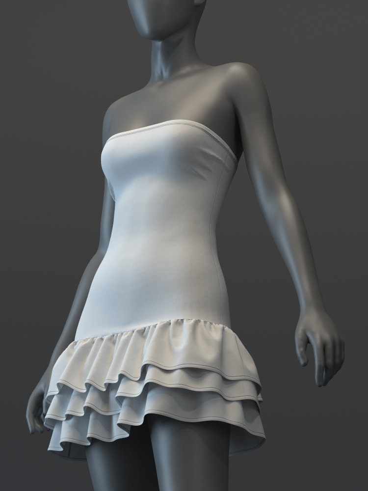 Ruffled Mini Dresses For Women