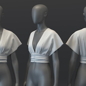 Pleated Crop Top