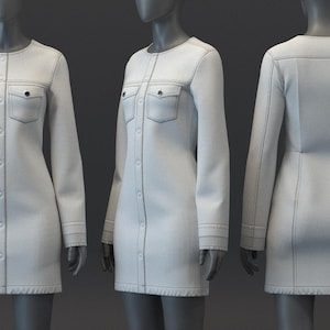 LS Denim Dress