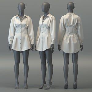 Shirt Dress with Darts