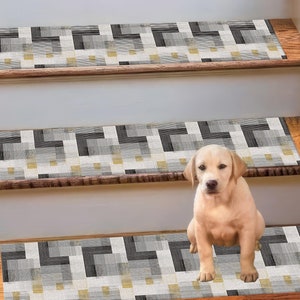 Tapis étape, tapis à motif géométrique, tapis à motif ethnique, tapis noir, tapis moderne, tapis fin, tapis d&#39;entrée, cadeau pour lui, tapis coloré, tapis antidérapant,