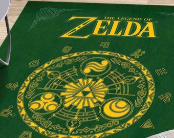 Zelda Rugs, Trendy Rugs, Play Room Rugs, Modern Rug, Personalized Rug, Thin Rug, Large Rug, Luxury Rug, Game Room Rug, Housewarming Gift,
