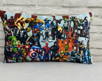 Marvel Pillow, Superhero Cushion, Pillow Sham,Boy Room Pillow Case, Children Pillow, Kids Pillow, Pillow Cover,  Home Decor Pillow,