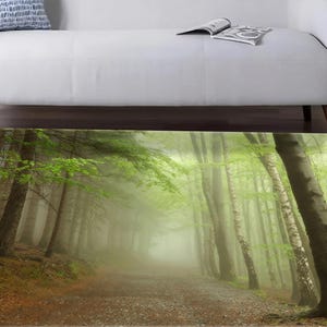 Forest Rug, Natural Landscape Rug, Trendy Rugs, Landscape Rug, Entryway Rug, Salon Decor Rug, Personalized Rug, 3D Printed Rug, Small Rug,