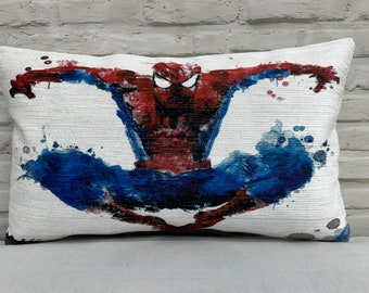 Spider Man Pillow, Boy Room Cushion, Pillow Sham, Boy Room Pillow Cover, Child Pillow, Pillow Cover, Pillow Cases, Decorative Pillow Cover