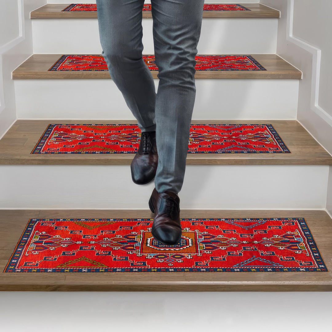 Classic Step Rug, Decorative Step Rug, Turkish Step Rug, Rustic Step ...