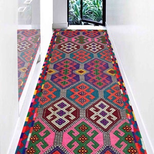 Colorful Rug, Pink Rugs, Navajo Rugs, Farmhouse Decor Rug, Turkish Rug, Bridesmaid Gift, Personalized Rug, Saloon Rug, Vidi Color Rug, imagen 4