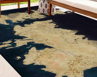 Easy to Clean Rug, Thin Rug, Wall Hanging Rug, Gift Rug, Map Rugs, Movie Map Rug, Best Movie Map Rug, Saloon Rug, Gift For The Home,