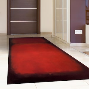 Mark Rothko Rug, Minimal Rugs, Modern Rug, Reproduction Rugs, Salon Rug, Non Slip Rug, Small Rug, Accent Rug, Bath Rug, Chenille Rug, image 3