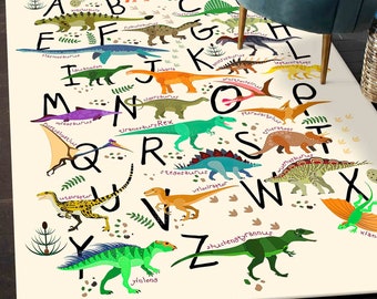 Dinosaur Rug, Dinosaur Lover Gift Rugs, Popular Rug, Kids Rugs, Gift For Her, Children Room Rug, Soft Rug, Bathroom Rug, Nursery Rug,