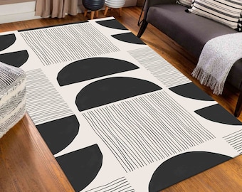 Large Rug, Wall Hanging Rug, Soft Rug, Anti-Slip Carpet, Mid Century Rug, Minimal Pattern Rug, Modern Rug, Custom Rug, Classic Rug, Boho Rug