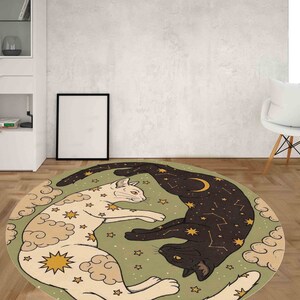 Cat Rug, Minimal Rug, Modern Rugs, Animal Rugs, Cool Rug, Easy To Clean Rug, Large Rug, Thick Rug, Small Rug, Salon Decor Rug, Pet Mat, image 5