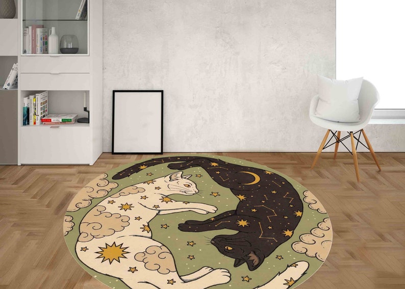 Cat Rug, Minimal Rug, Modern Rugs, Animal Rugs, Cool Rug, Easy To Clean Rug, Large Rug, Thick Rug, Small Rug, Salon Decor Rug, Pet Mat, image 5