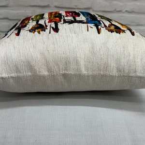 Abstract People Pillow Sham, Masai Cushion Case, Masai People Painting Printed Pillow, African Pillow Cover, Boho Pillow, Bohemian Pillow, image 4