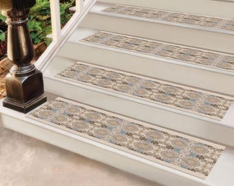 Beige And Blue Rug, Geometric Pattern Rugs, Blue Rugs, Modern Rugs, Anti-Slip Carpet, Wedding Rug, Entry Rug, Pattern Rug, Front Door Rug,