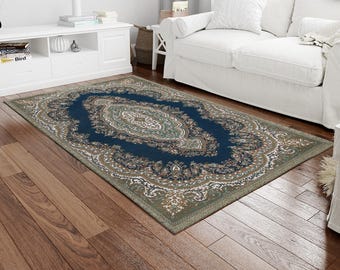 Medallion Rugs, Brown Rug, Green Rug, Luxury Rugs, Turkish Rug, Gift Rug, Customs Rug, Step Rug, Popular Rug, Office Decor Rug,