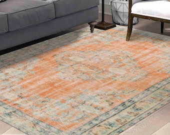 Popular Rug, Machine Washable Rug, Luxury Rug, Anti-Slip Carpet, Vintage Style Rugs, Medallion Rug, Turkish Rugs, Step Rug, Non-Slip Carpet,