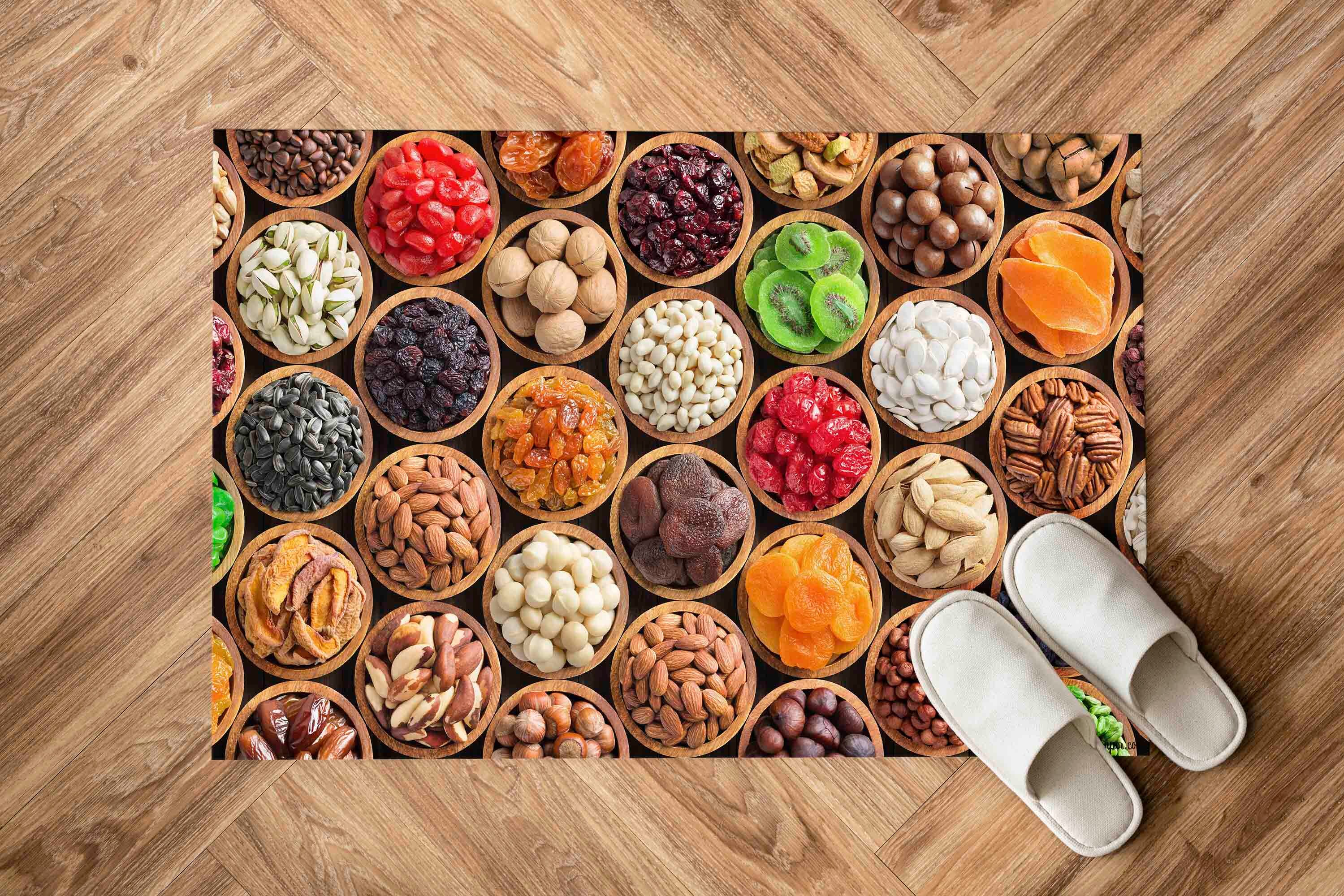 Snacks Rug Colorful Foods Rugs, Fruits Rug, Kitchen Rugs, Modern Rugs, Luxury Rug ...