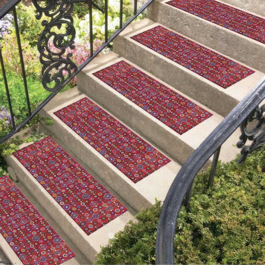 Dream Step Area Rug Modern Step Rug, Geometric Step Rug, Patterned Step Rug, Non Slip Step ...