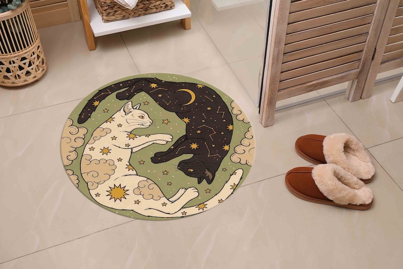 Cat Rug, Minimal Rug, Modern Rugs, Animal Rugs, Cool Rug, Easy To Clean Rug, Large Rug, Thick Rug, Small Rug, Salon Decor Rug, Pet Mat, image 8